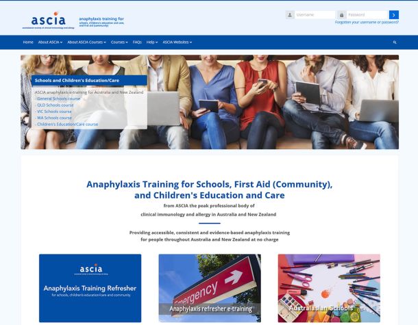 ASCIA's world leading online training